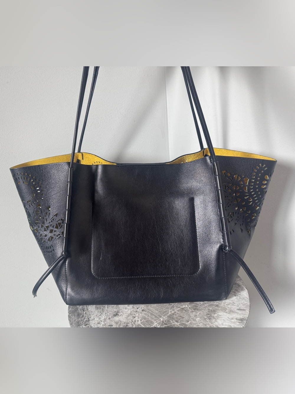 Dries Van Noten Lasercut Large Leather Tote - Picture 5 of 12